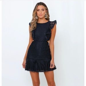 HELLO MOLLY 3 fears dress (navy)